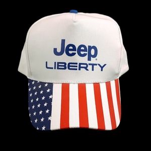 Jeep Liberty American Flag Trucker Hat